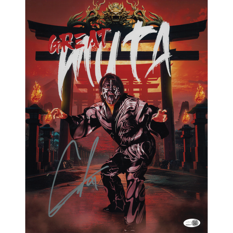 Great Muta AsylumGFX METALLIC 11 x 14 Poster - JSA AUTOGRAPHED