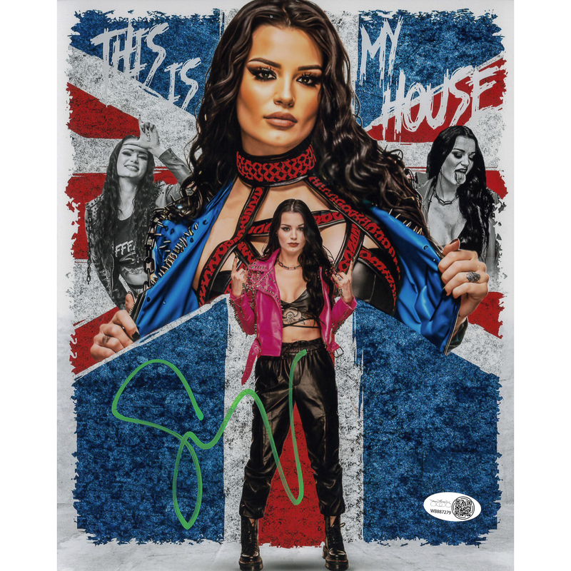 Saraya AsylumGFX METALLIC 8 x 10 Promo - JSA AUTOGRAPHED
