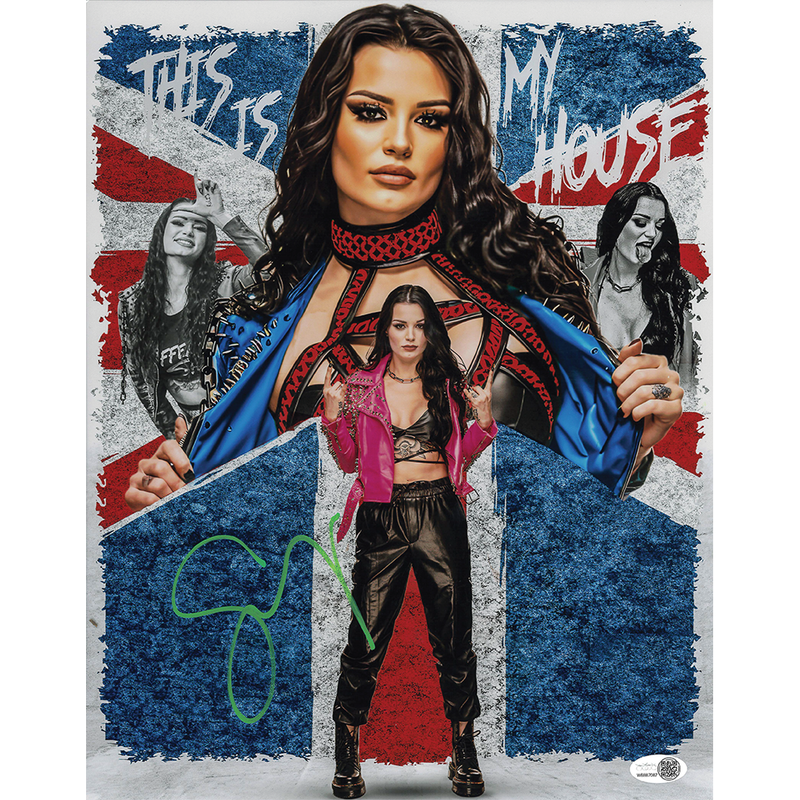 Saraya AsylumGFX METALLIC 11 x 14 Poster - JSA AUTOGRAPHED