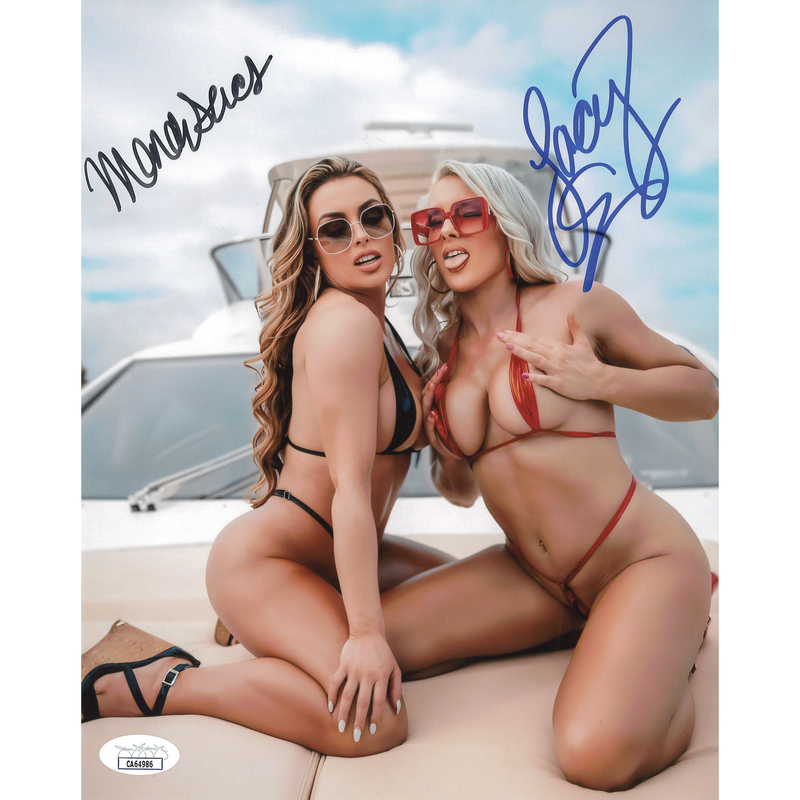 Mandy Sacs & Lacey Evans Sitting on Top 8 x 10 Promo - JSA DUAL AUTOGRAPHED