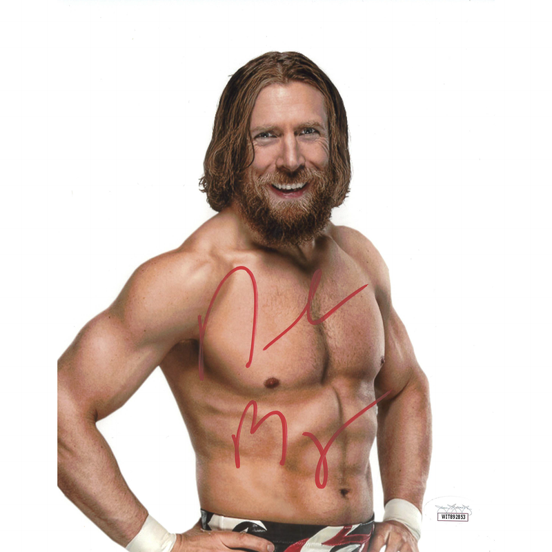 Daniel Bryan White BG 8 x 10 Promo - JSA AUTOGRAPHED
