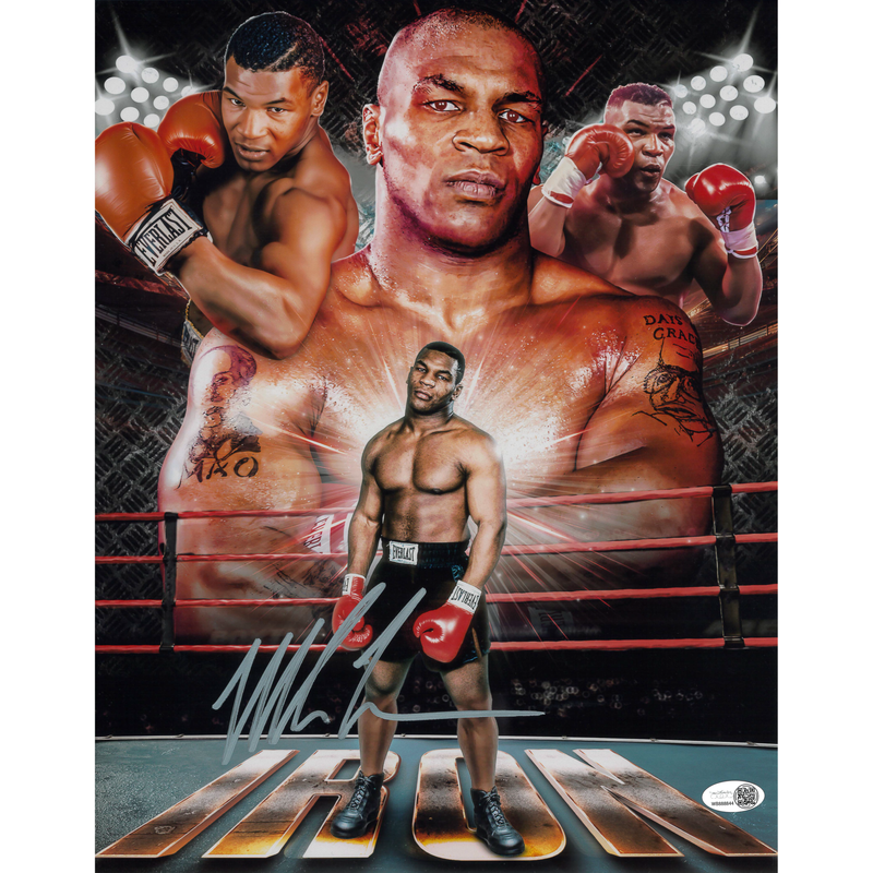 Mike Tyson AsylumGFX METALLIC 11 x 14 Poster - JSA AUTOGRAPHED