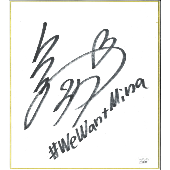 Mina Shirakawa Shikishi Board - JSA AUTOGRAPHED