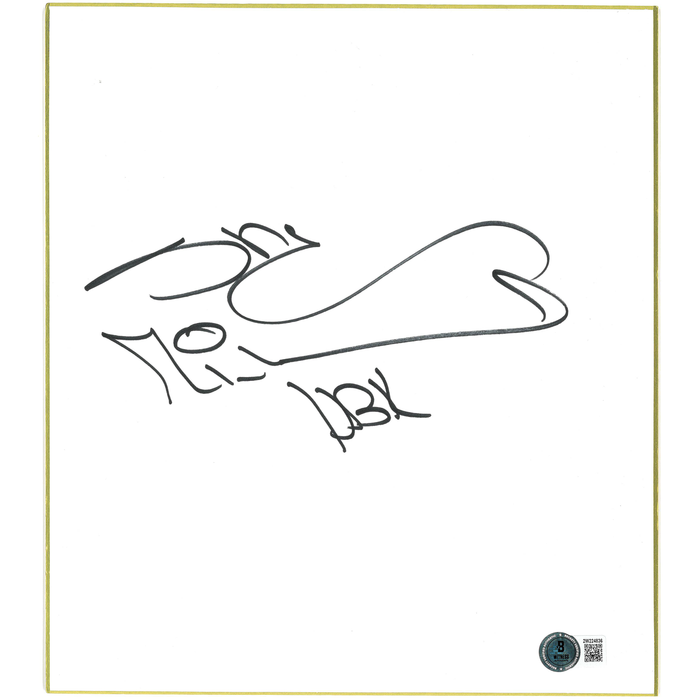 Shawn Michaels Shikishi Board - BECKETT AUTOGRAPHED