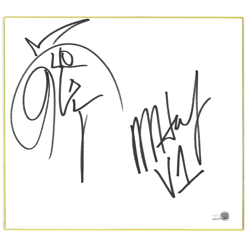Hardy Boyz Shikishi Board - JSA DUAL AUTOGRAPHED