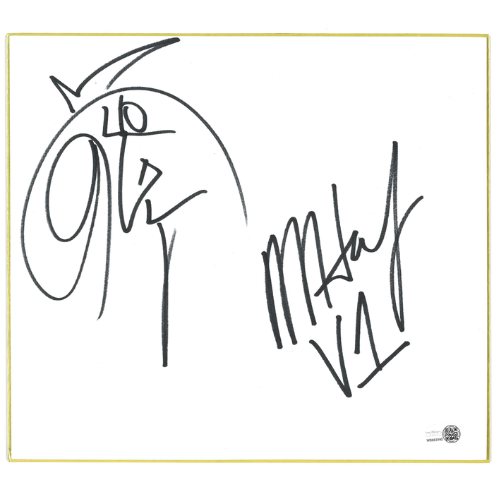 Hardy Boyz Shikishi Board - JSA DUAL AUTOGRAPHED