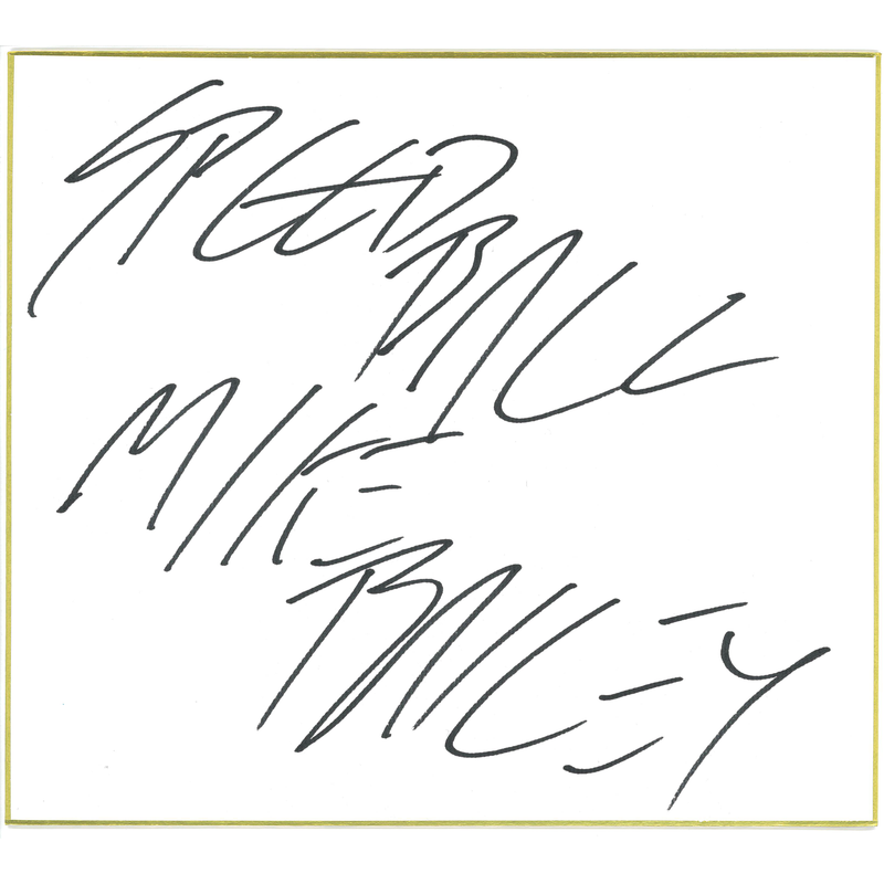 Speedball Mike Bailey Shikishi Board - AUTOGRAPHED