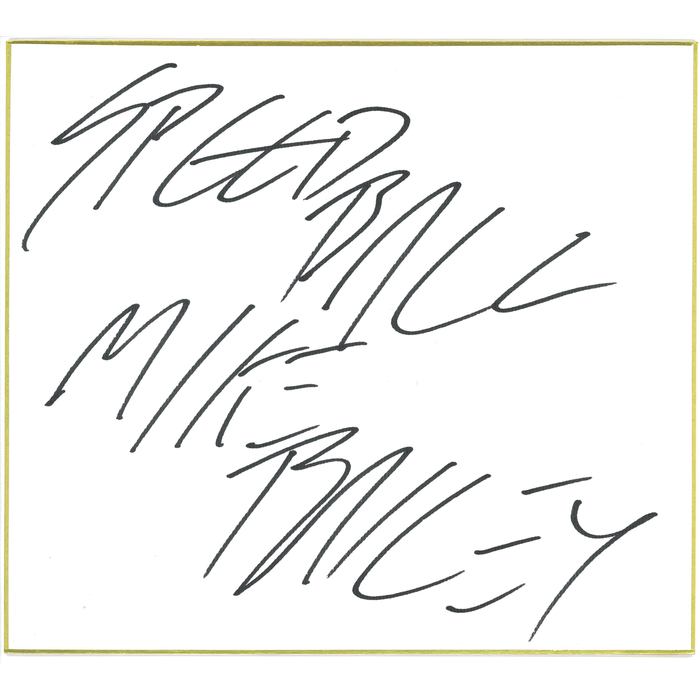 Speedball Mike Bailey Shikishi Board - AUTOGRAPHED