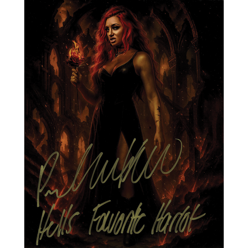 Priscilla Kelly Hell METALLIC 8 x 10 Promo - AUTOGRAPHED