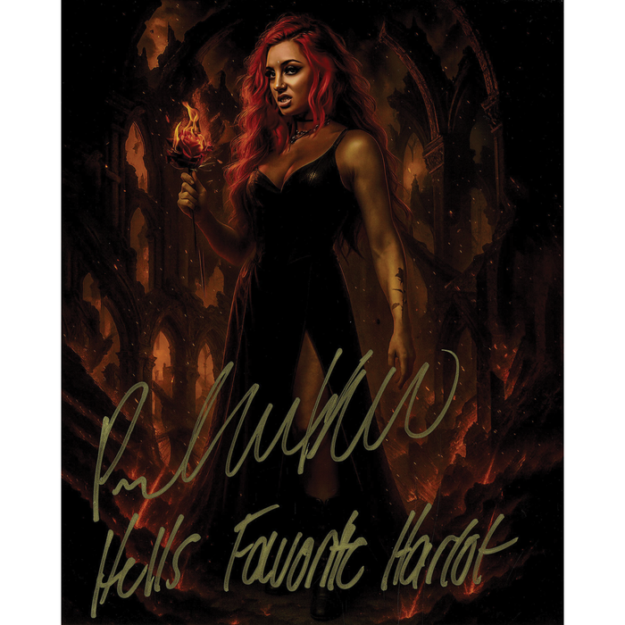 Priscilla Kelly Hell METALLIC 8 x 10 Promo - AUTOGRAPHED