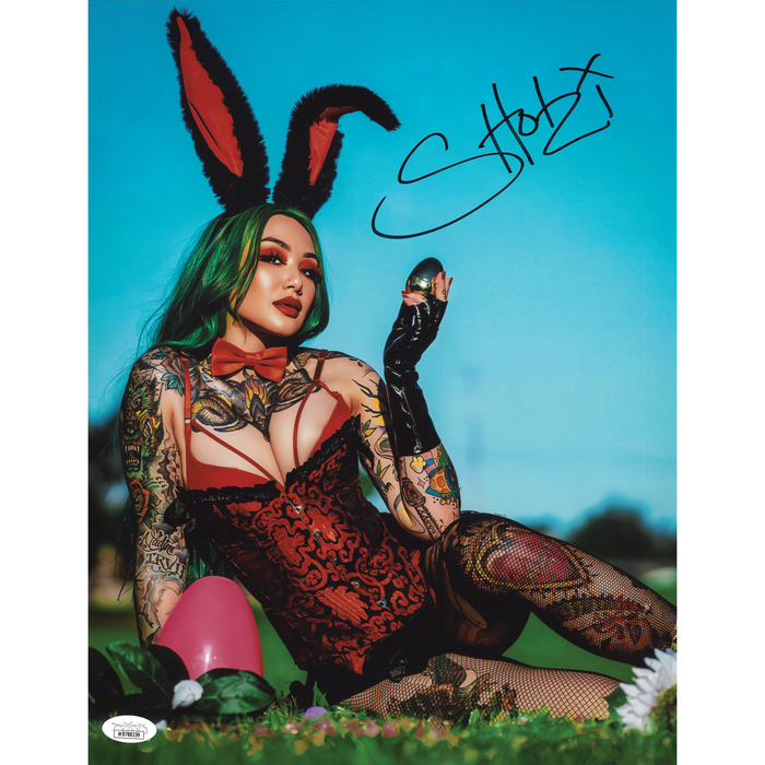 Shotzi Blackheart Easter Bunny 11 x 14 Poster - JSA AUTOGRAPHED