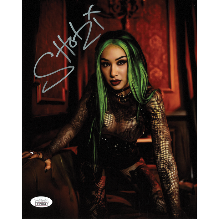 Shotzi Blackheart Red Light 8 x 10 Promo - JSA AUTOGRAPHED