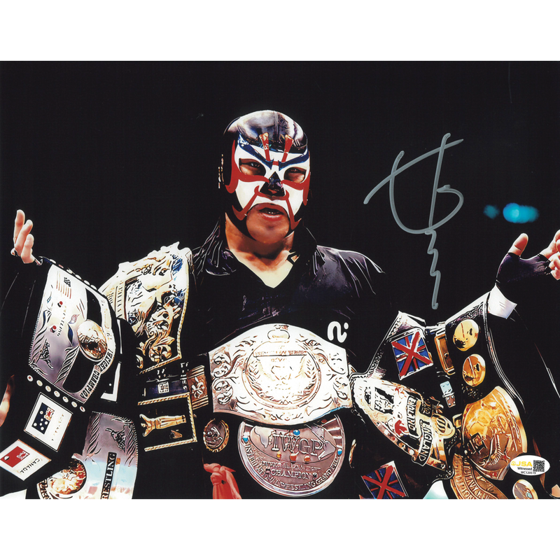 Great Sasuke J-Crown 11 x 14 Poster - JSA AUTOGRAPHED