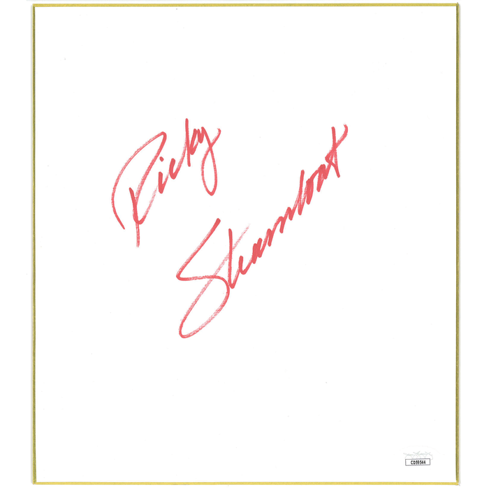 Ricky Steamboat Shikishi Board - JSA AUTOGRAPHED