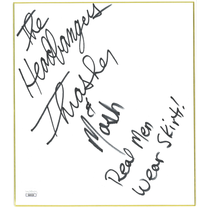 The Headbangers Shikishi Board - JSA AUTOGRAPHED