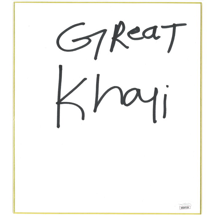 Great Khali Shikishi Board - JSA AUTOGRAPHED