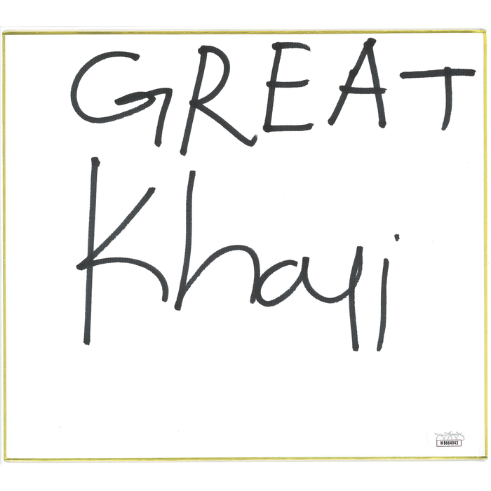 Great Khali Shikishi Board - JSA AUTOGRAPHED