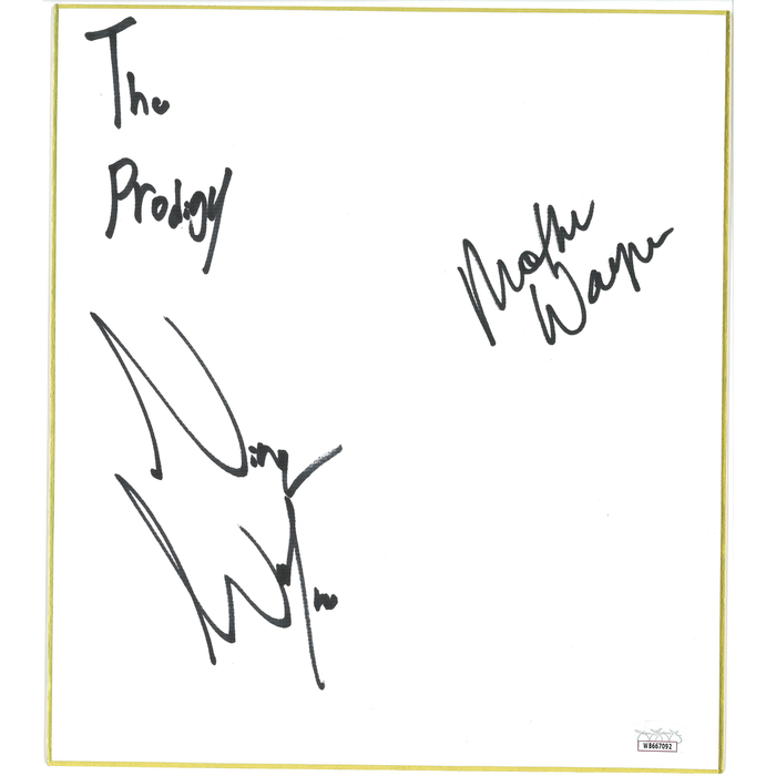 The Waynes Shikishi Board - JSA DUAL AUTOGRAPHED