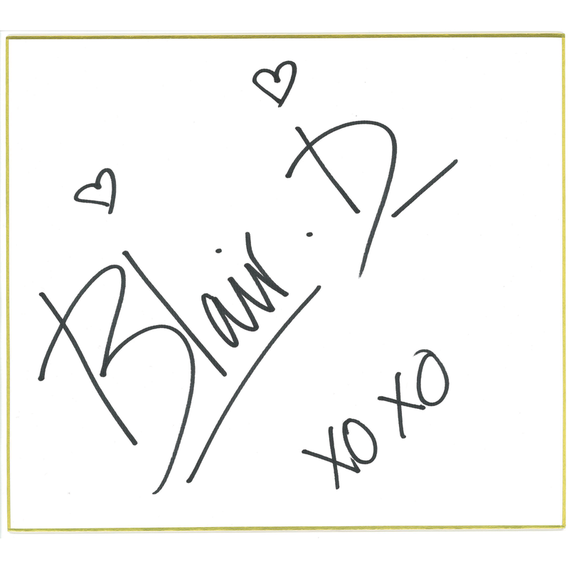 Bea Priestley/Blair Davenport Shikishi Board - AUTOGRAPHED