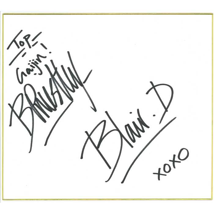 Bea Priestley/Blair Davenport Shikishi Board - AUTOGRAPHED