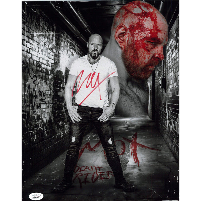 Jon Moxley Asylum Metallic 8x10 & 11x14 - JSA Autographed