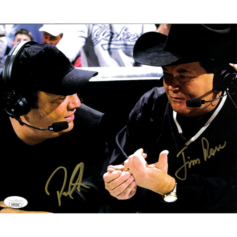 Paul Heyman & Jim Ross Promo - JSA DUAL AUTOGRAPHED