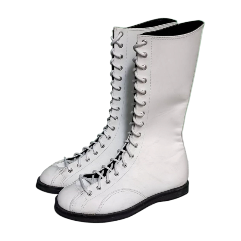White Natural Wrestling Boots