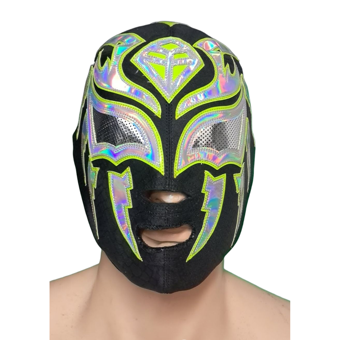 La Sombra Black/Silver/Green Pro Mask