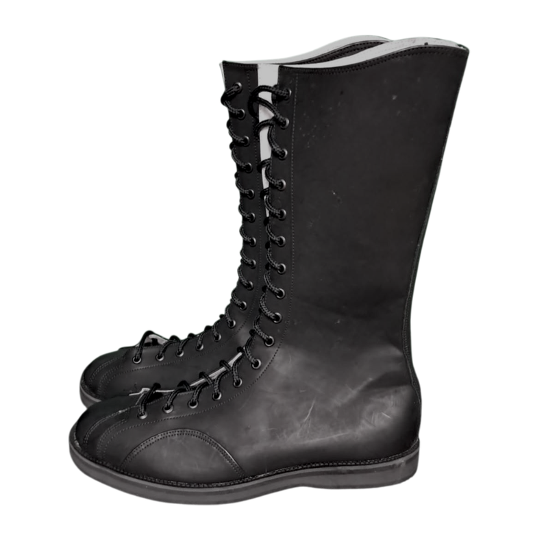Black Natural Wrestling Boots