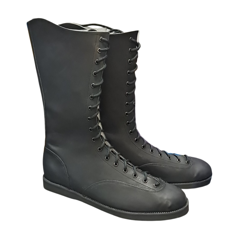 Black Natural Wrestling Boots