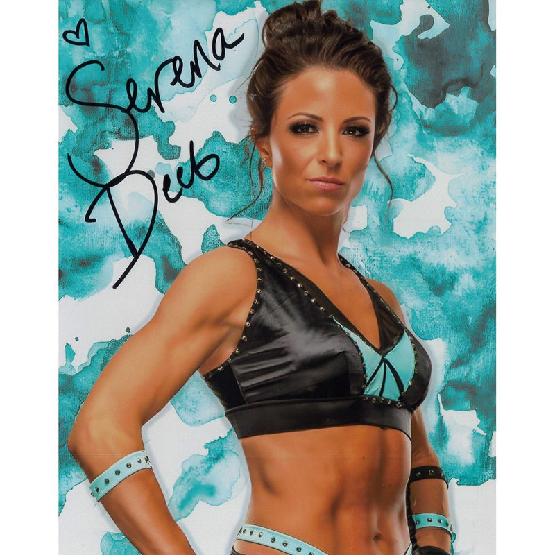 Serena Deeb Teal BG METALLIC 8 x 10 Promo - AUTOGRAPHED