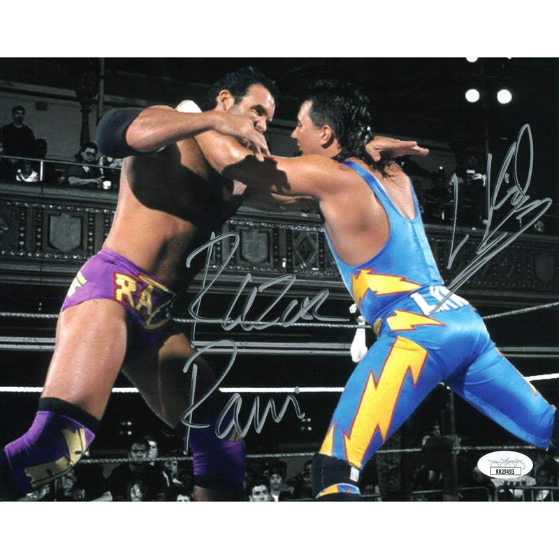 Razor Ramon vs Lightening Kid 8 x 10 Promo - JSA DUAL AUTOGRAPHED