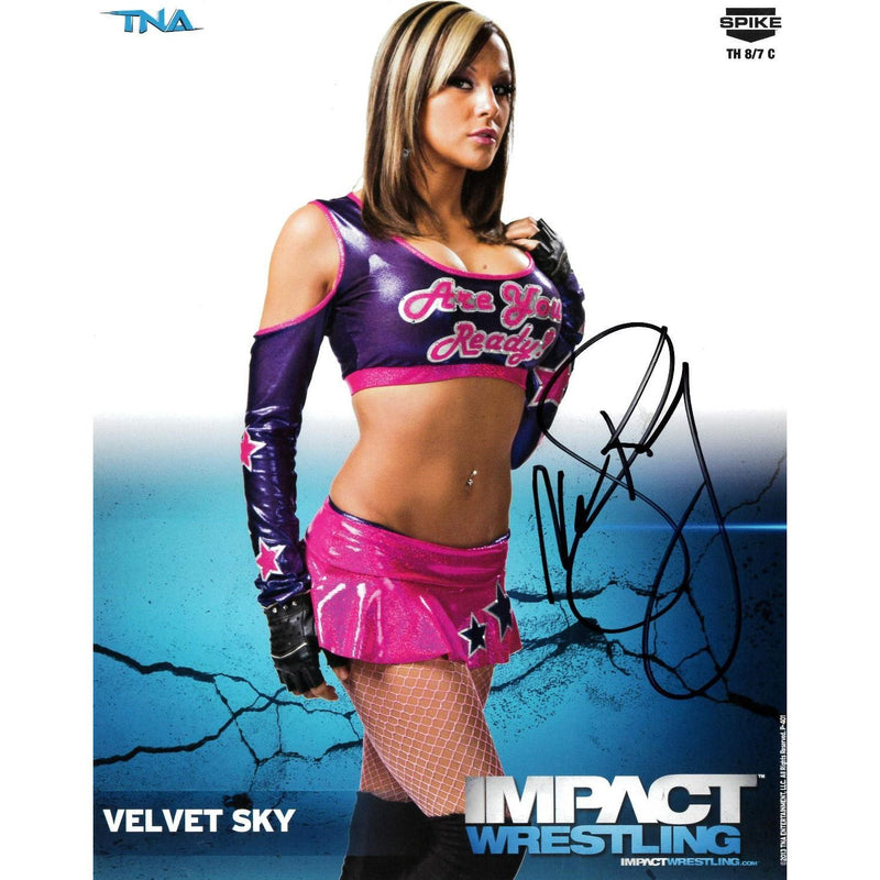 Velvet Sky Impact Wrestling 2013 8 x 10 Promo - AUTOGRAPHED