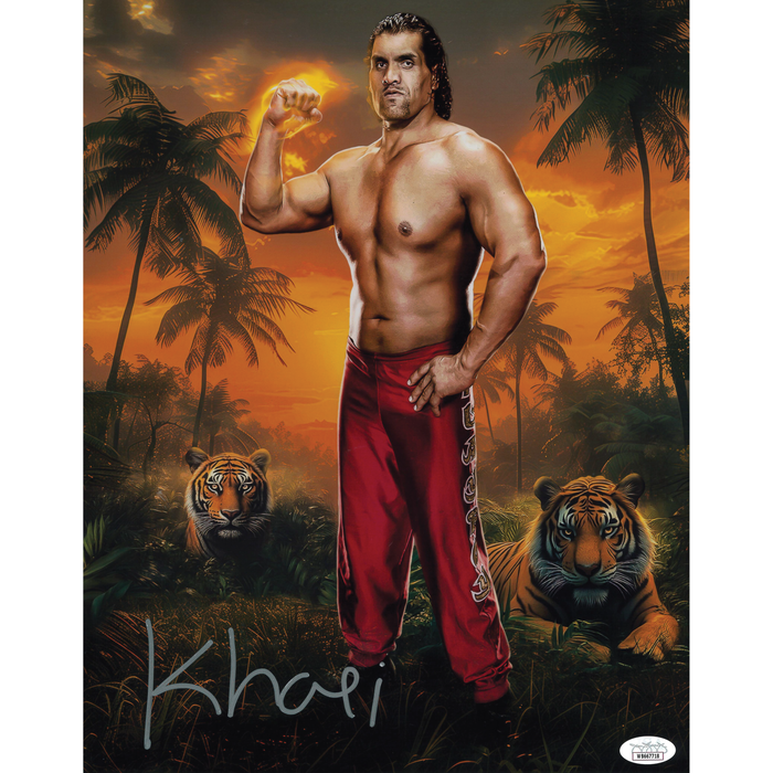 Great Khali AsylumGFX METALLIC 11 x 14 Poster - JSA AUTOGRAPHED