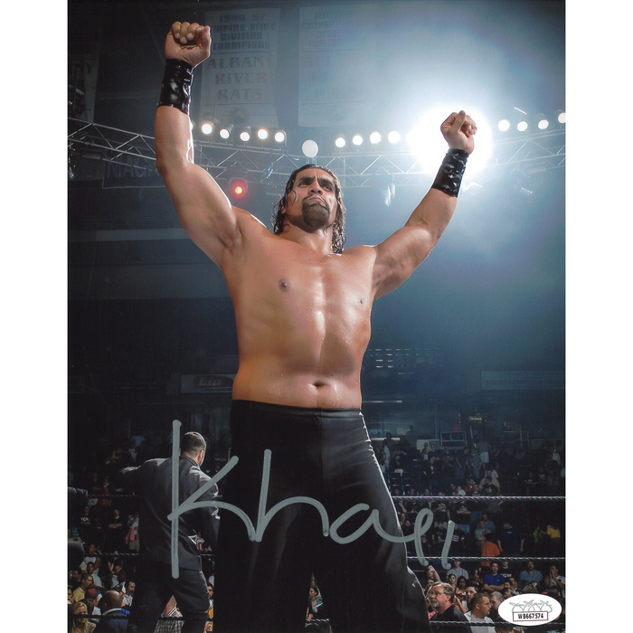 Great Khali Arms Up 8 x 10 Promo - JSA AUTOGRAPHED