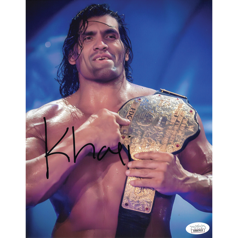 Great Khali Big Gold 8 x 10 Promo - JSA AUTOGRAPHED