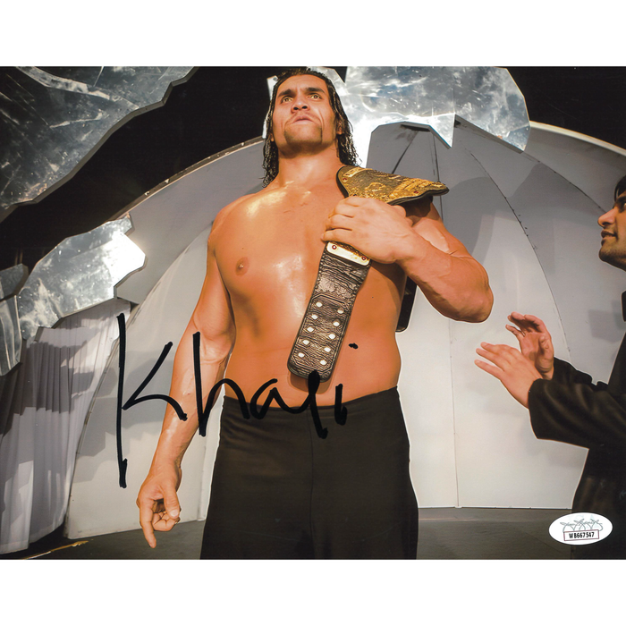 Great Khali Title Entrance 8 x 10 Promo - JSA AUTOGRAPHED