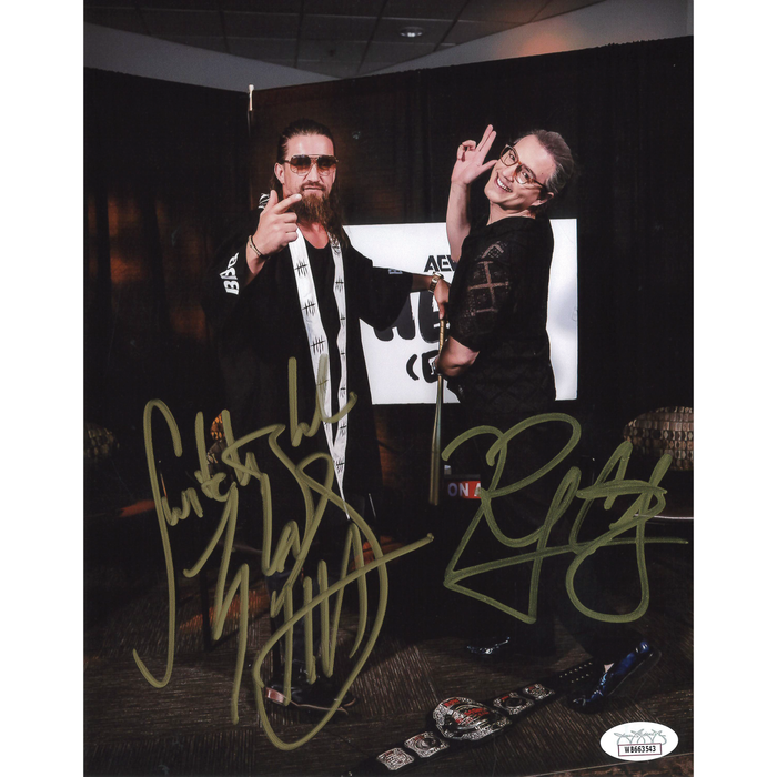 RJ City & Jay White Interview Set 8 x 10 Promo - DUAL AUTOGRAPHED