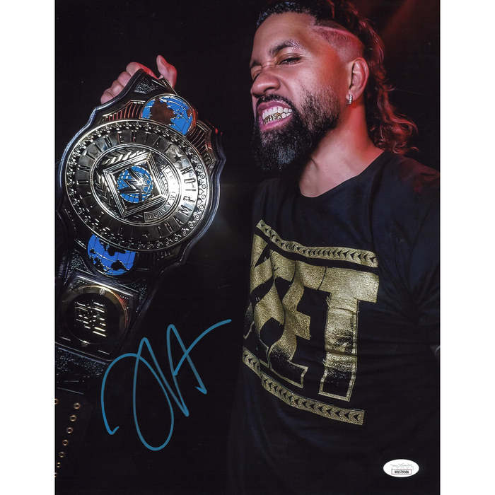 Jey Uso IC Belt 11 x 14 Poster - JSA AUTOGRAPHED