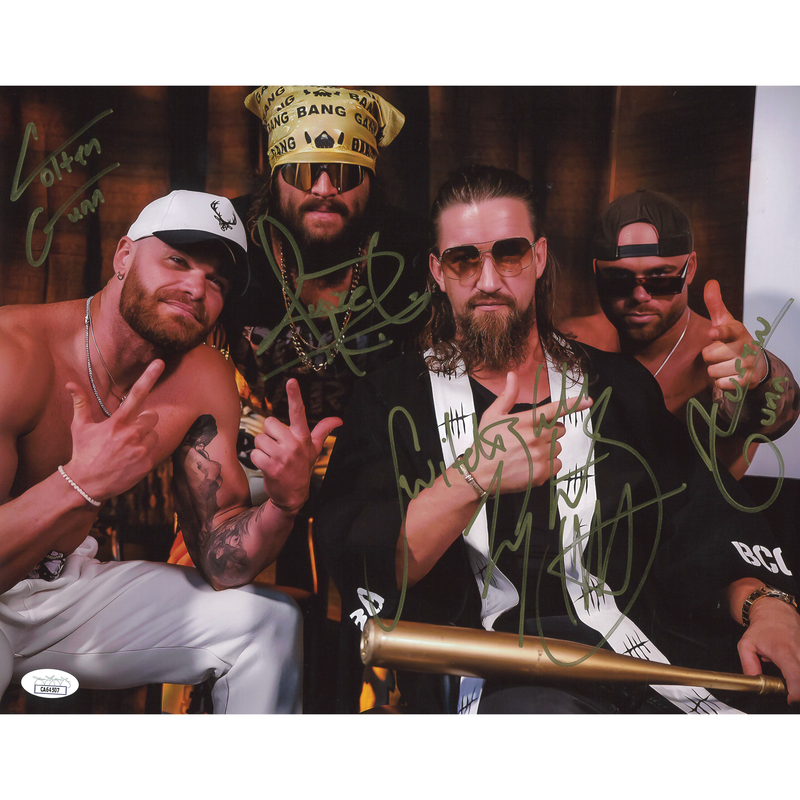 Bang Bang Gang Gold Bat 11 x 14 Poster - JSA QUADRUPLE AUTOGRAPHED