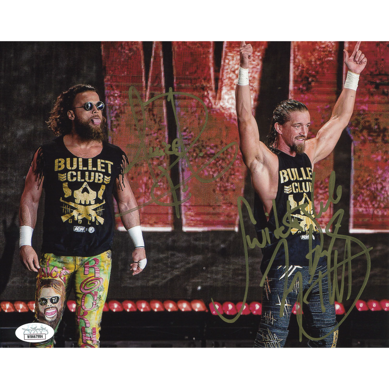 Jay White & Juice Robinson BC Gold 8 x 10 Promo - JSA DUAL AUTOGRAPHED