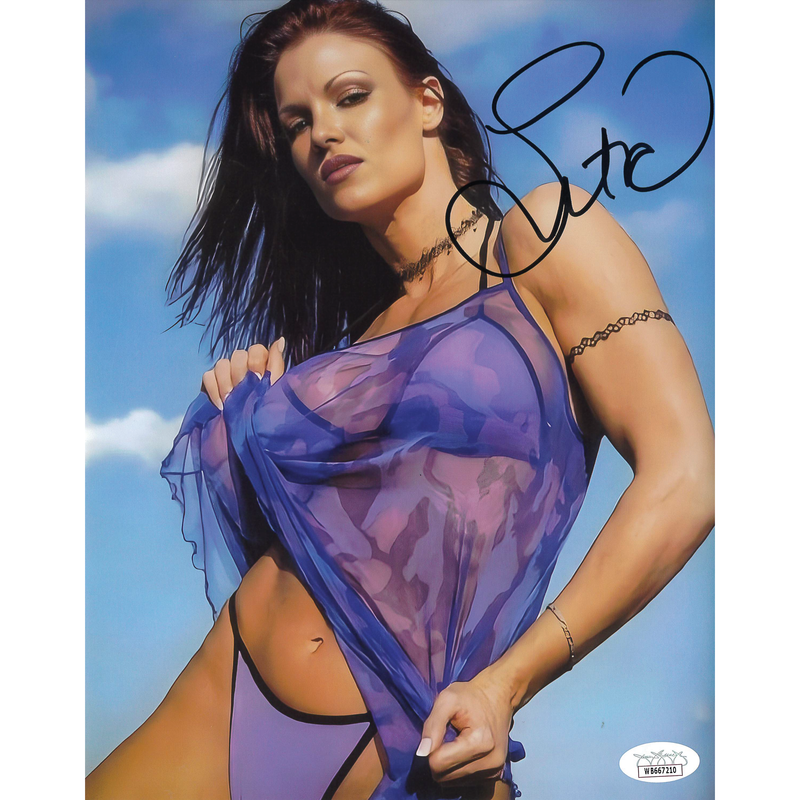 Lita Purple Bikini 8 x 10 Promo - JSA AUTOGRAPHED
