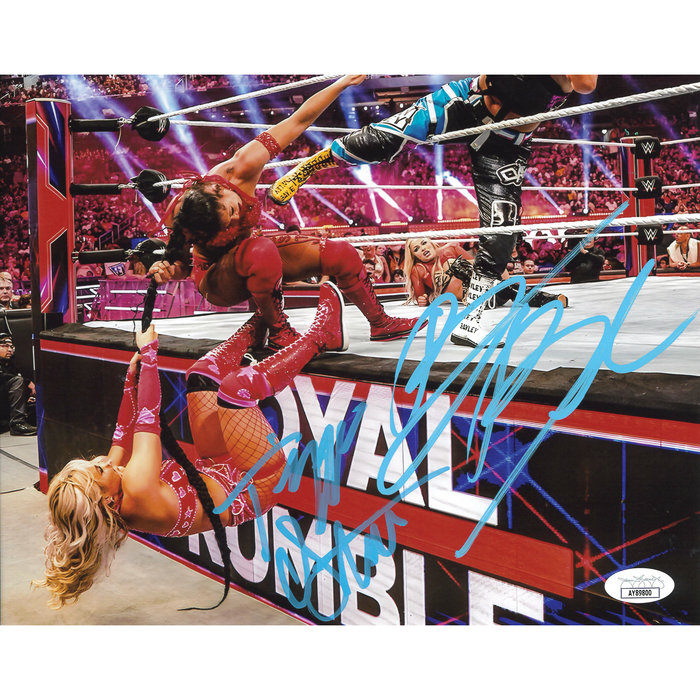 Tiffany Stratton & Bianca Belair RR24 8 x 10 Promo - JSA DUAL AUTOGRAPHED