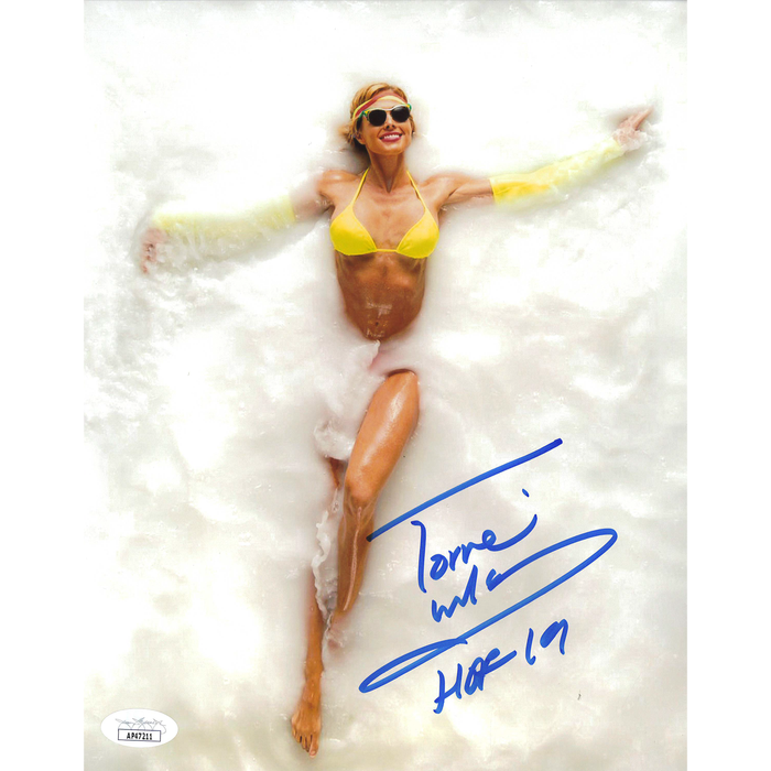 Torrie Wilson Yellow Bikini with Sunglasses 8 x 10 Promo - JSA AUTOGRAPHED