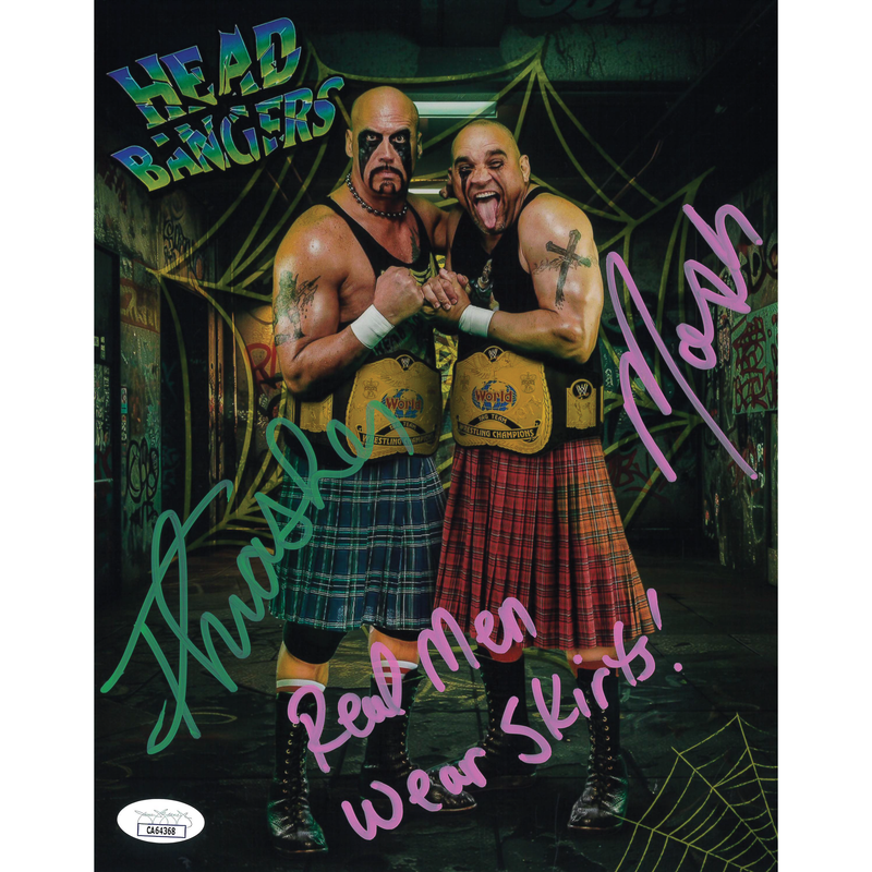 The Headbangers AsylumGFX METALLIC 8 x 10 Promo - JSA DUAL AUTOGRAPHED