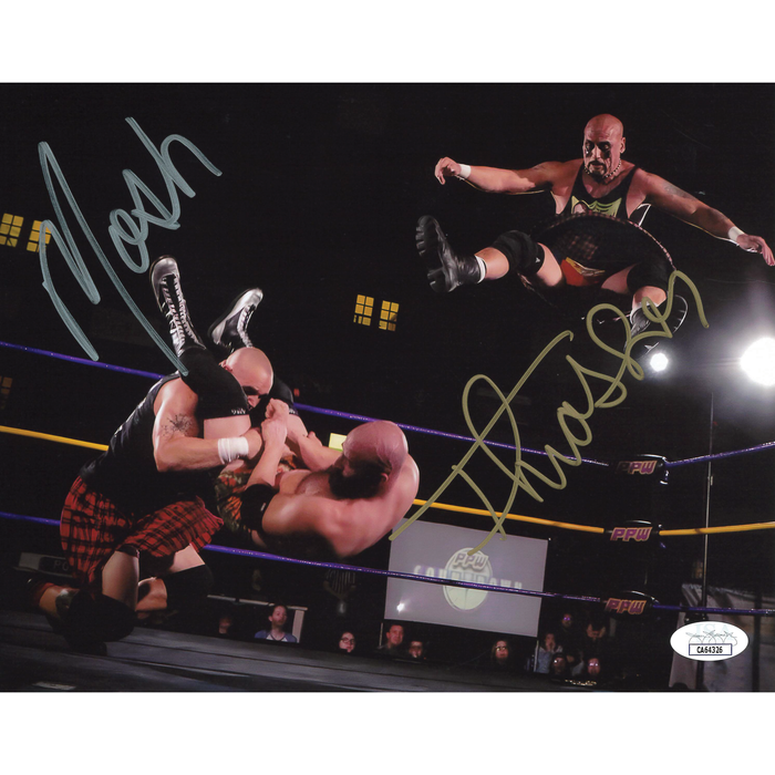 The Headbangers Stage Dive 8 x 10 Promo - JSA DUAL AUTOGRAPHED