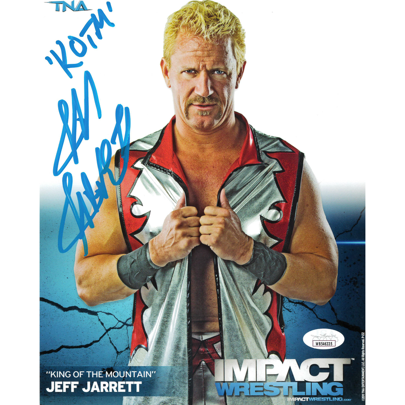 Jeff Jarrett 2011 Original TNA Impact Wrestling 8 x 10 Promo - JSA AUTOGRAPHED