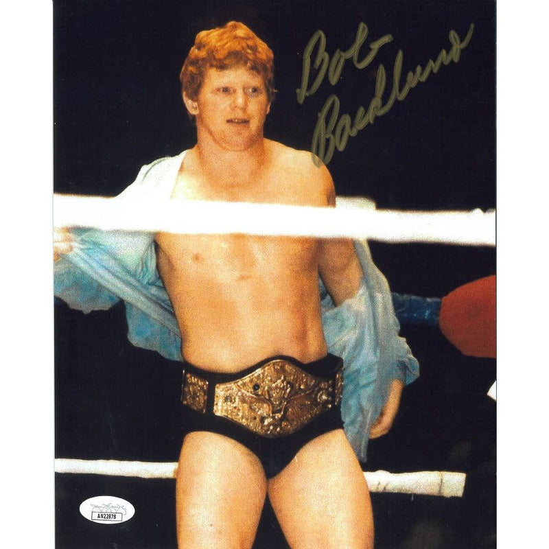 Bob Backlund Light Blue Jacket 8 x 10 Promo - JSA AUTOGRAPHED