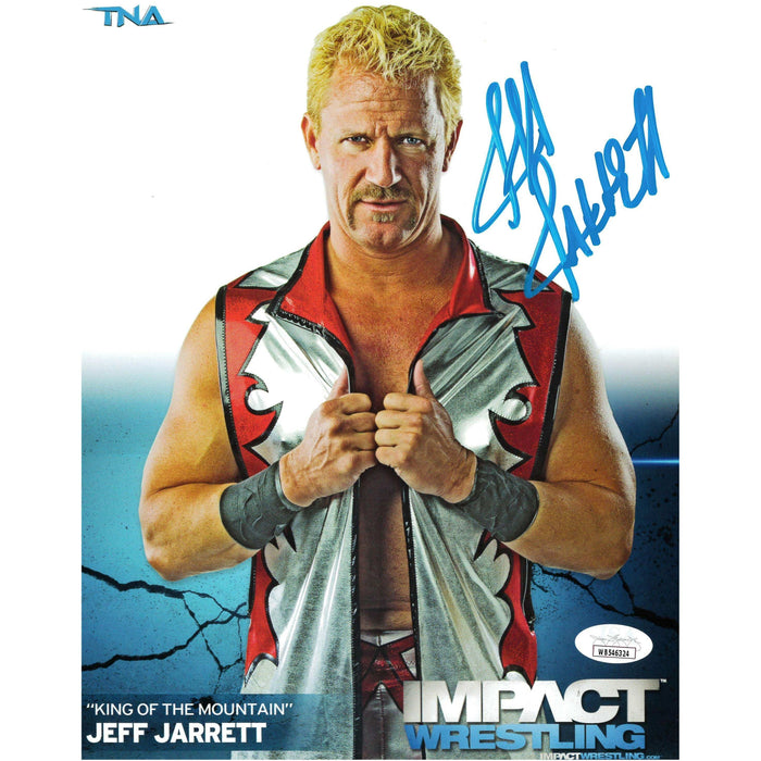 Jeff Jarrett 2011 Original TNA Impact Wrestling 8 x 10 Promo - JSA AUTOGRAPHED