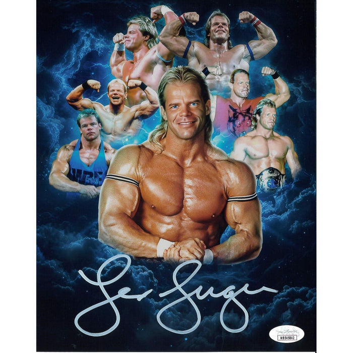 Lex Luger 8x10 or 11x14 METALLIC AsylumGFX Collage - JSA AUTOGRAPHED